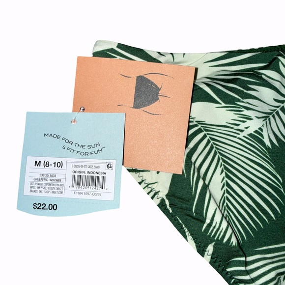 Shade & Shore Women’s Bikini Bottom Mid Rise High Leg
Reversible 
M (8-10)
NWT - Picture 7 of 8